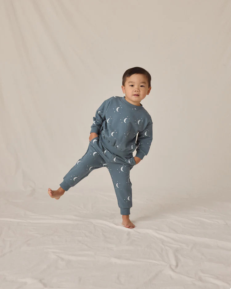 Relaxed Fleece Sweatpant - Silver Moons