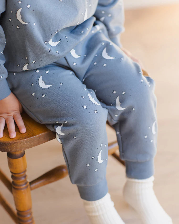 Relaxed Fleece Sweatpant - Silver Moons