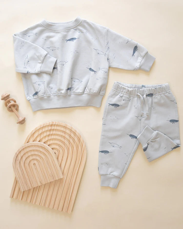Relaxed Fleece Sweatpant - Narwhals