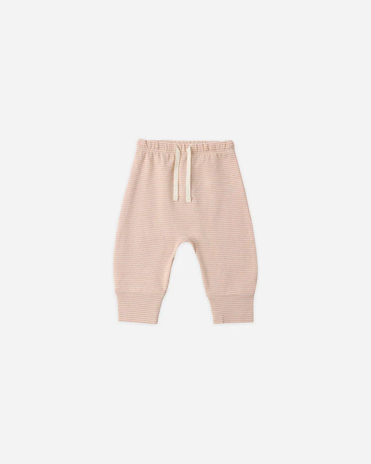 Drawstring Pant Melon Micro Stripe