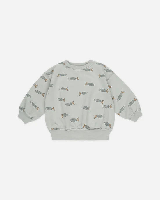 Sweatshirt - Sardines - Size 6/7Y