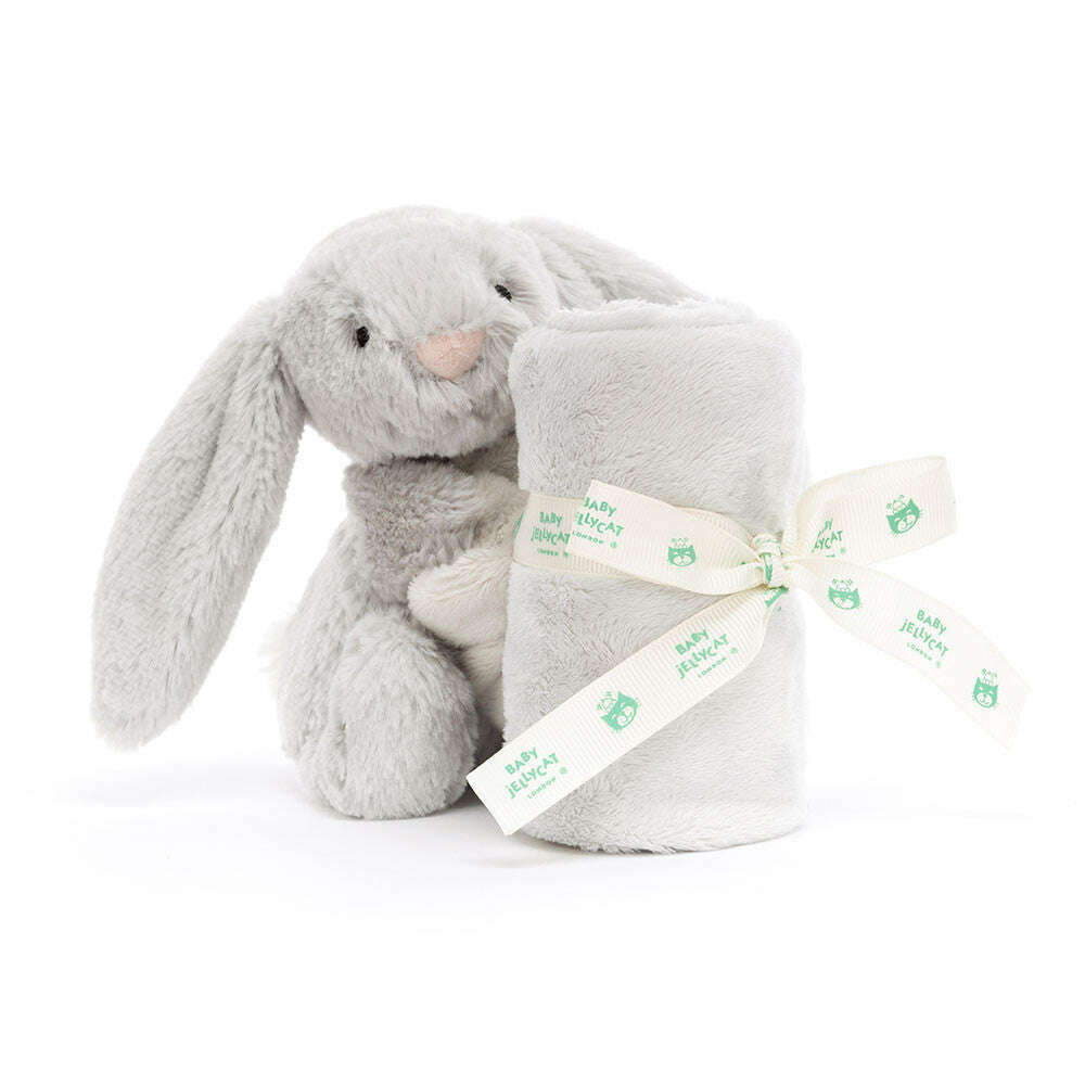 Bashful Grey/Silver Bunny Soother