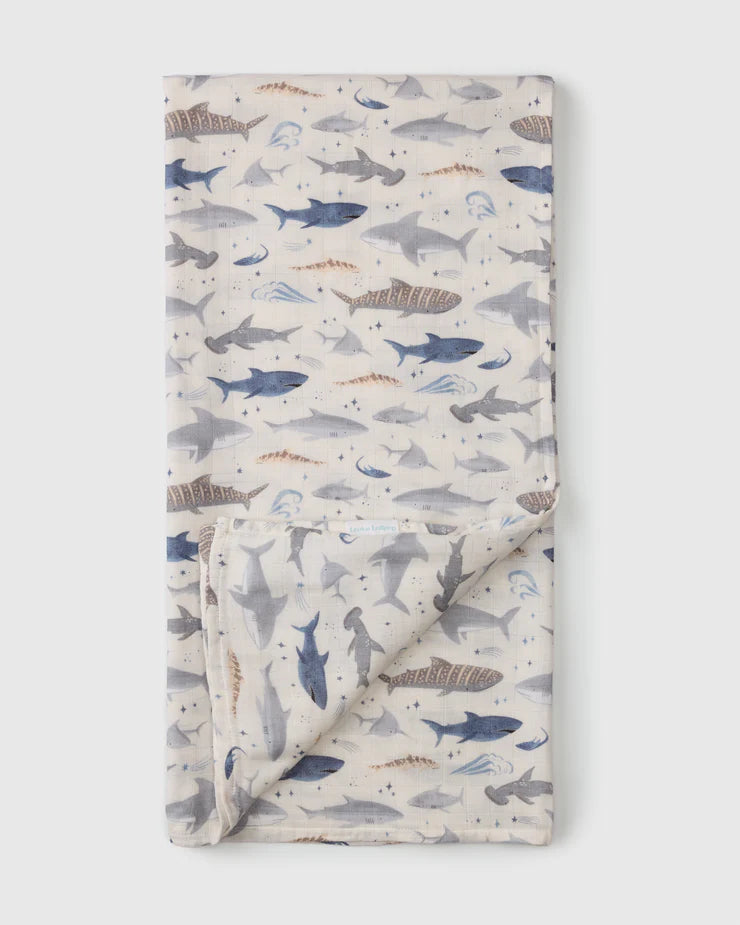 Muslin Swaddle - Sharks