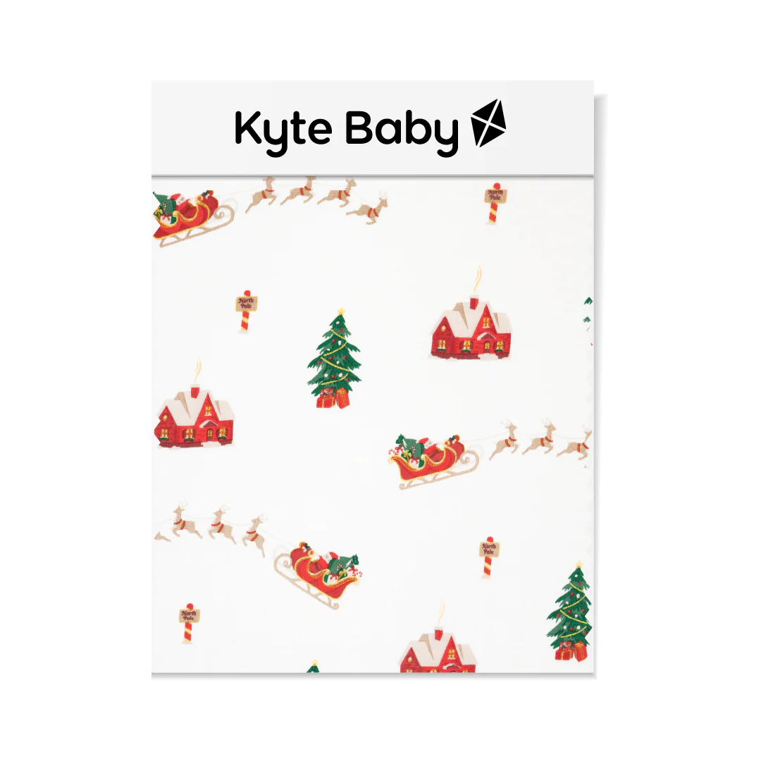 Zippered Footie in Santa Sleigh
