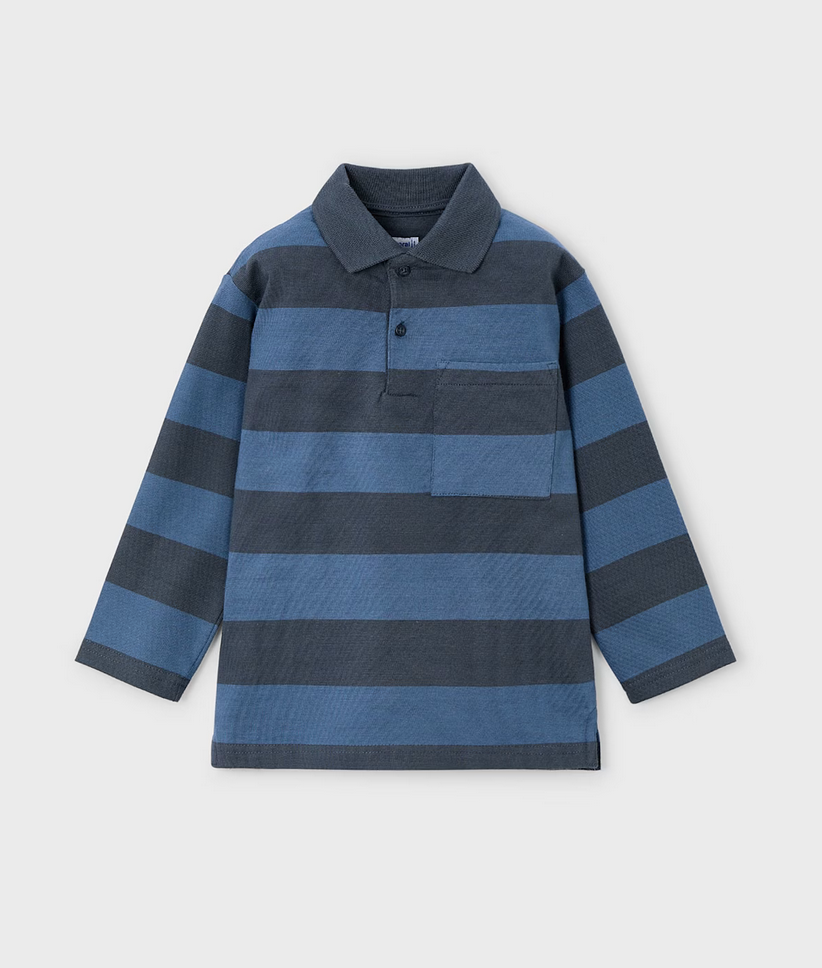 Steel Striped Polo Shirt