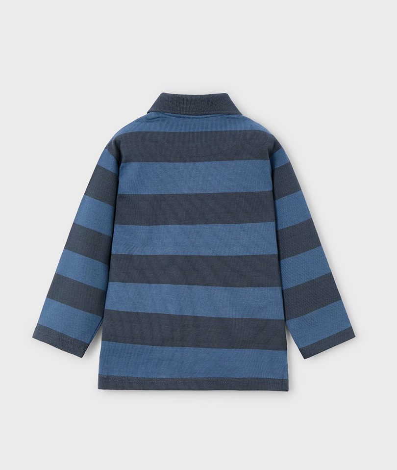 Steel Striped Polo Shirt