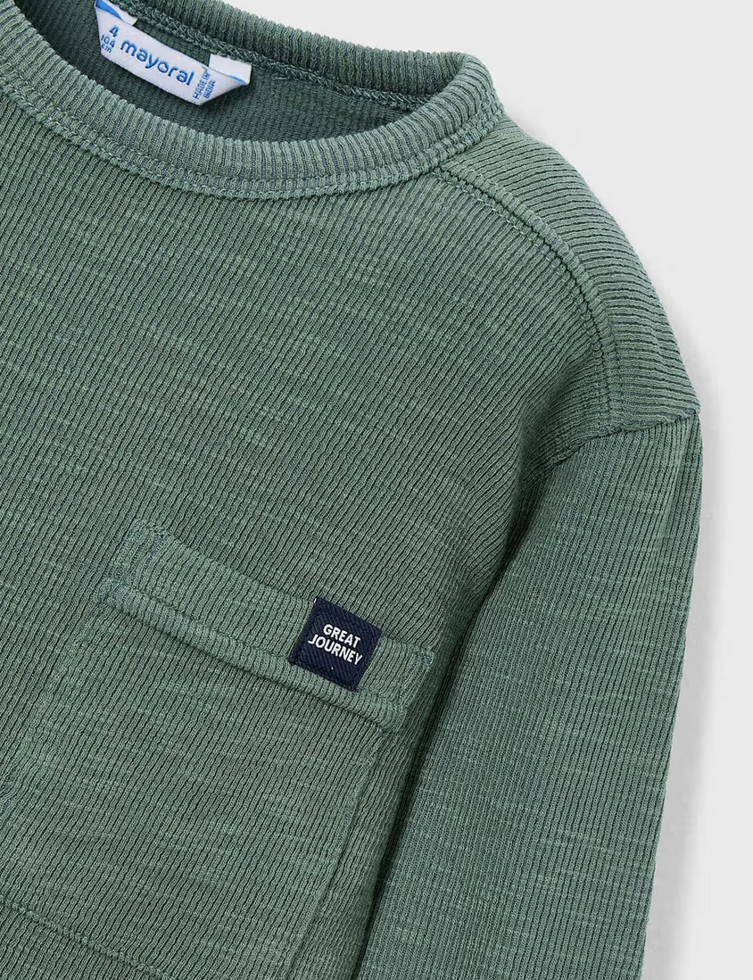 Knit Long Sleeve Tee - Spruce