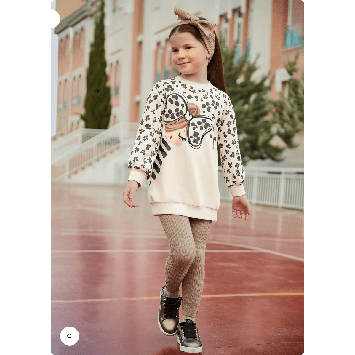 Beige Ribbed Knit Leggings - Size 16