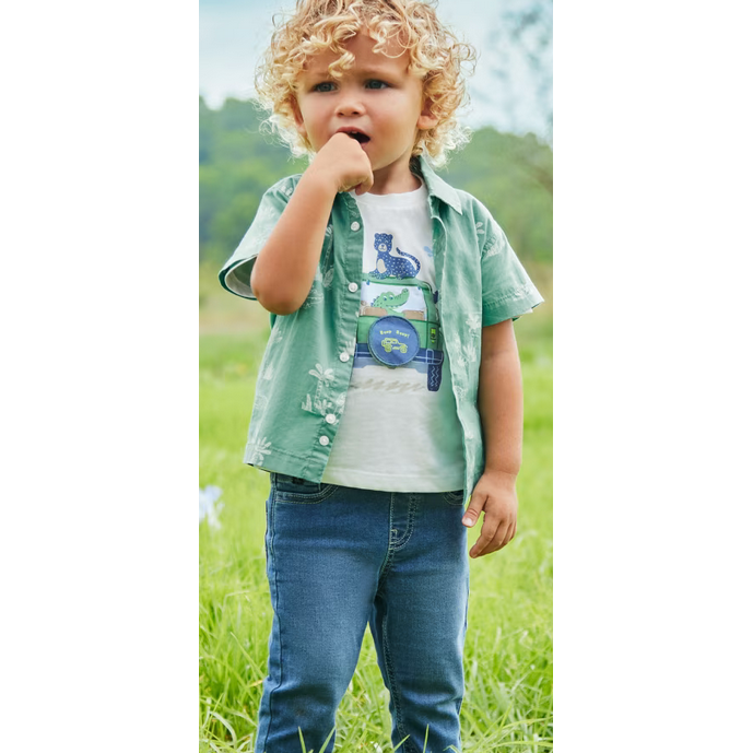 Stretch Denim Pants - Size 9M