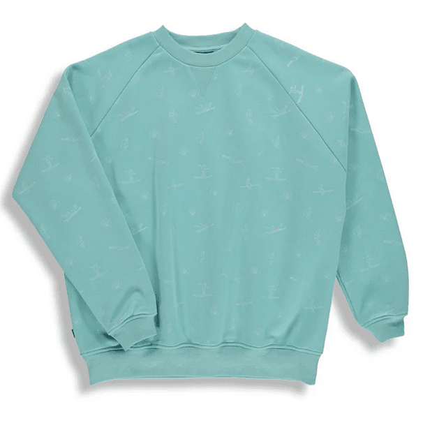 Surfer Crewneck - Blue - Size 14