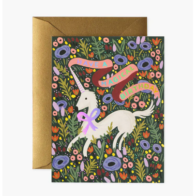 Unicorn Birthday Card