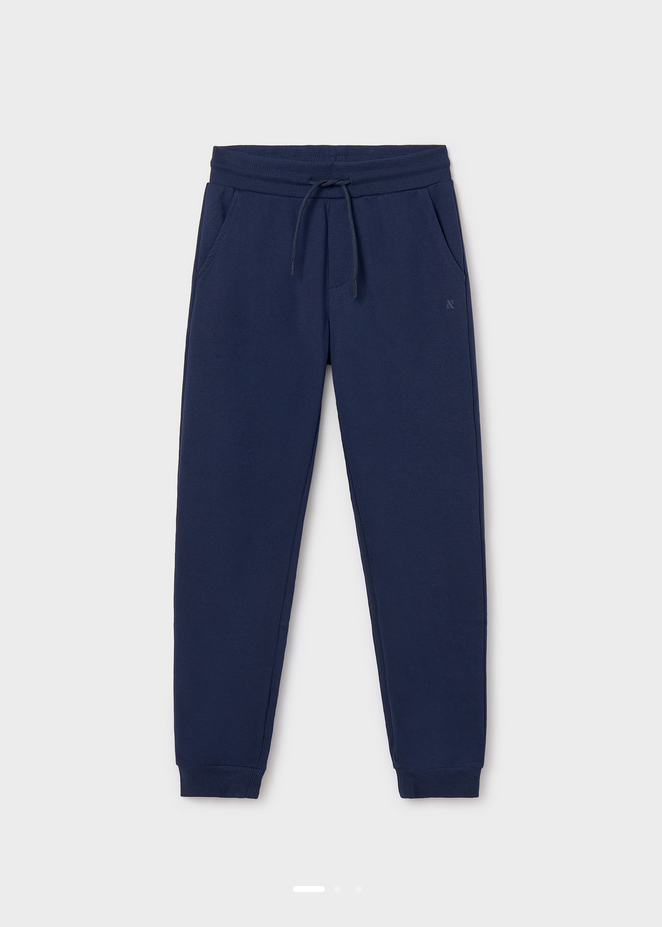 Basic Cuffed Joggers - Navy