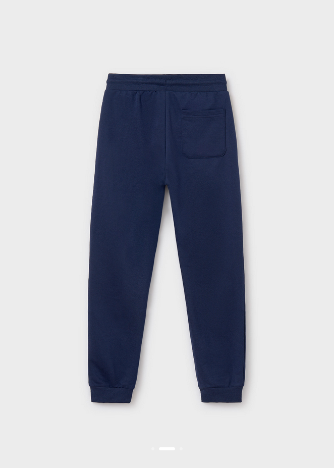 Basic Cuffed Joggers - Navy