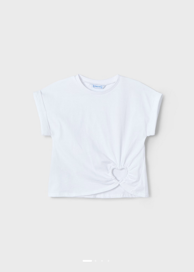 Heart Detail T-Shirt - White