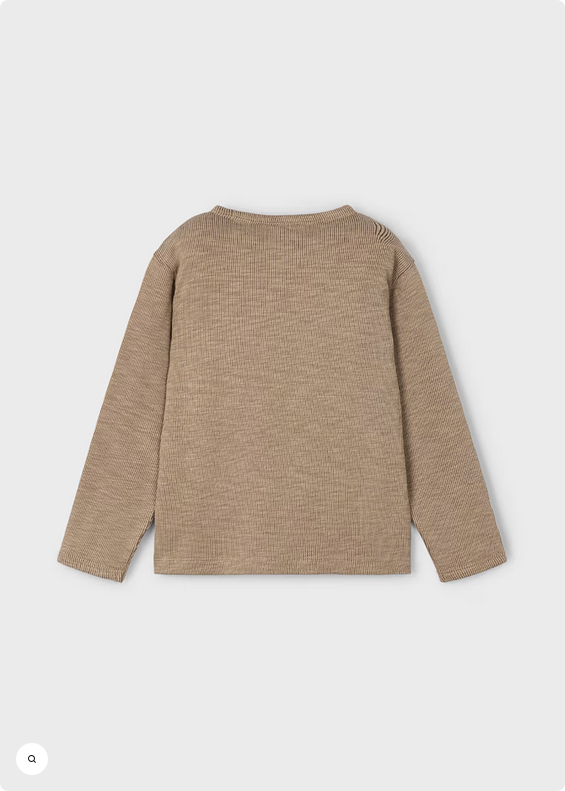 Knit Long Sleeve Tee - Caramel