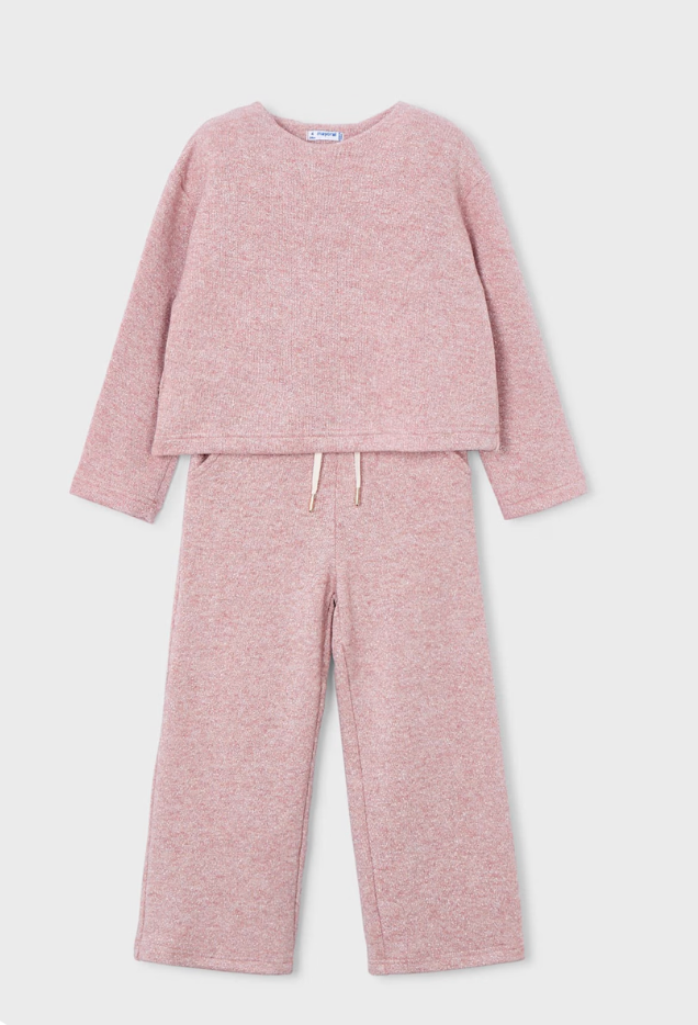 Girl Knit Pants and Sweater Set - Makeup