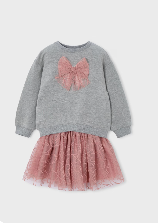 Girls Sweatshirt & Tulle Skirt Set