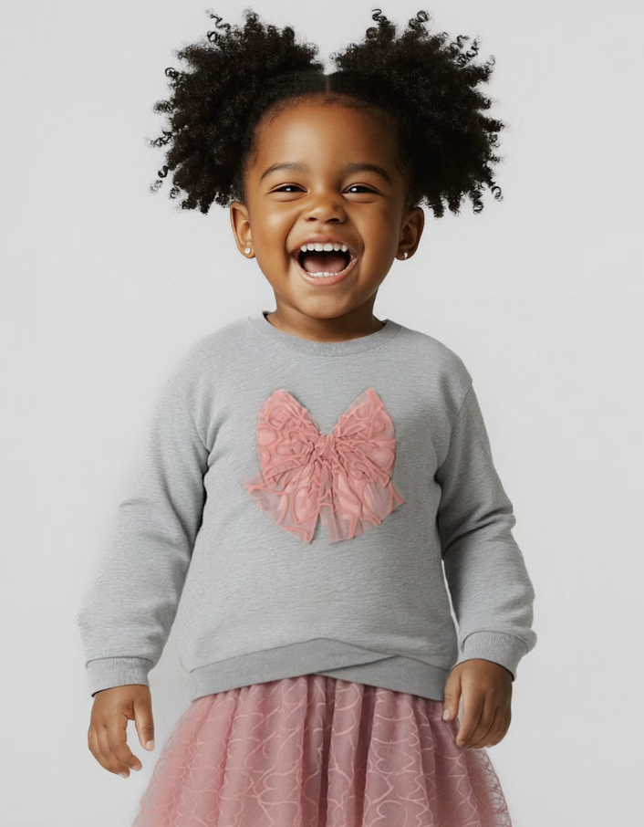 Girls Sweatshirt & Tulle Skirt Set