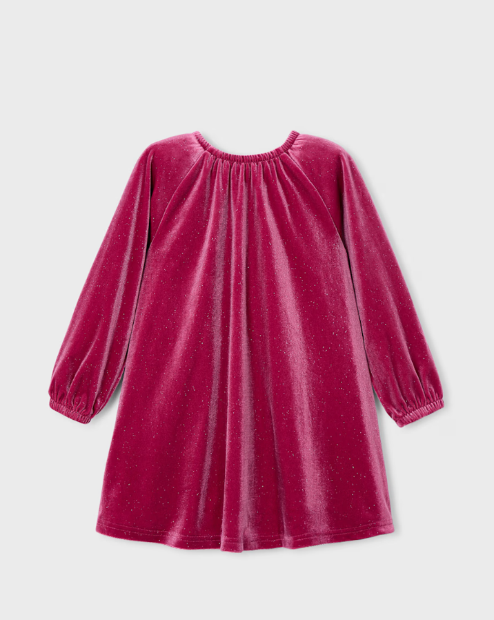 Cherry Velvet Dress
