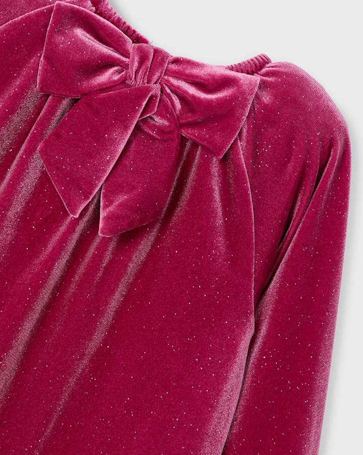 Cherry Velvet Dress