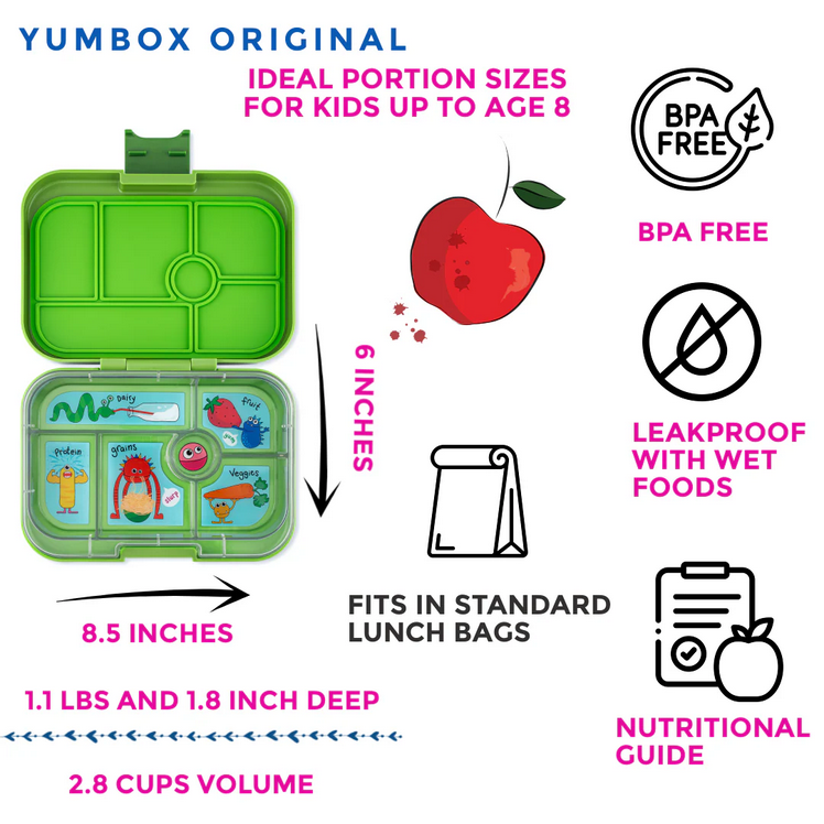 Yumbox Original - Bento - Matcha Green - Monsters