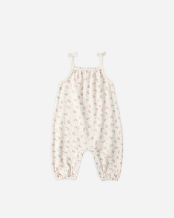 Smocked Jumpsuit - Flower Field