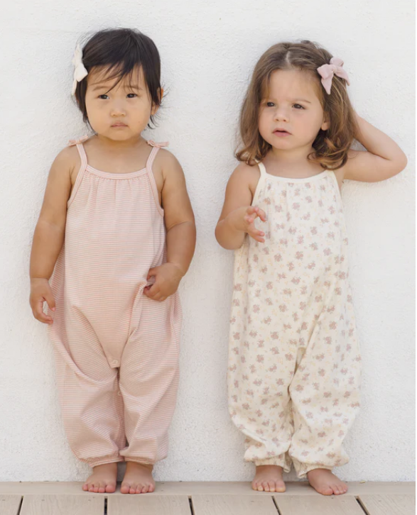 Smocked Jumpsuit - Flower Field