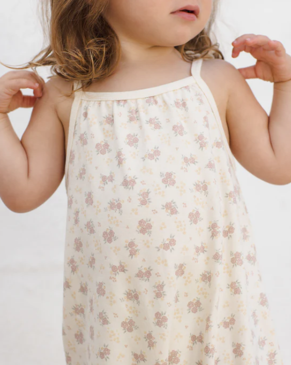 Smocked Jumpsuit - Flower Field