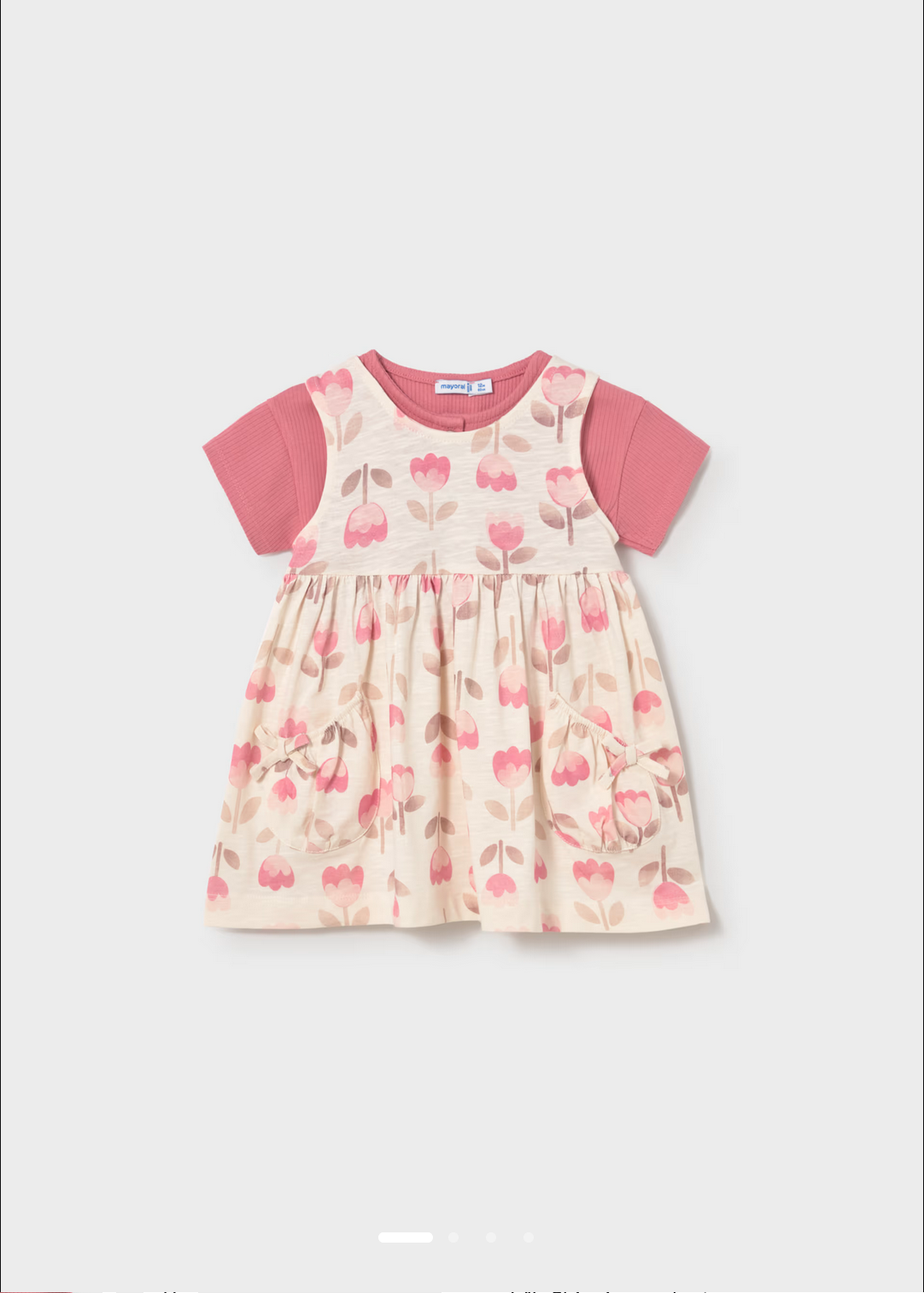 Baby Printed Dress with Shirt