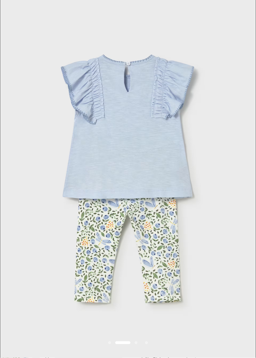 Baby Printed Leggings & T-Shirt Set - Sky