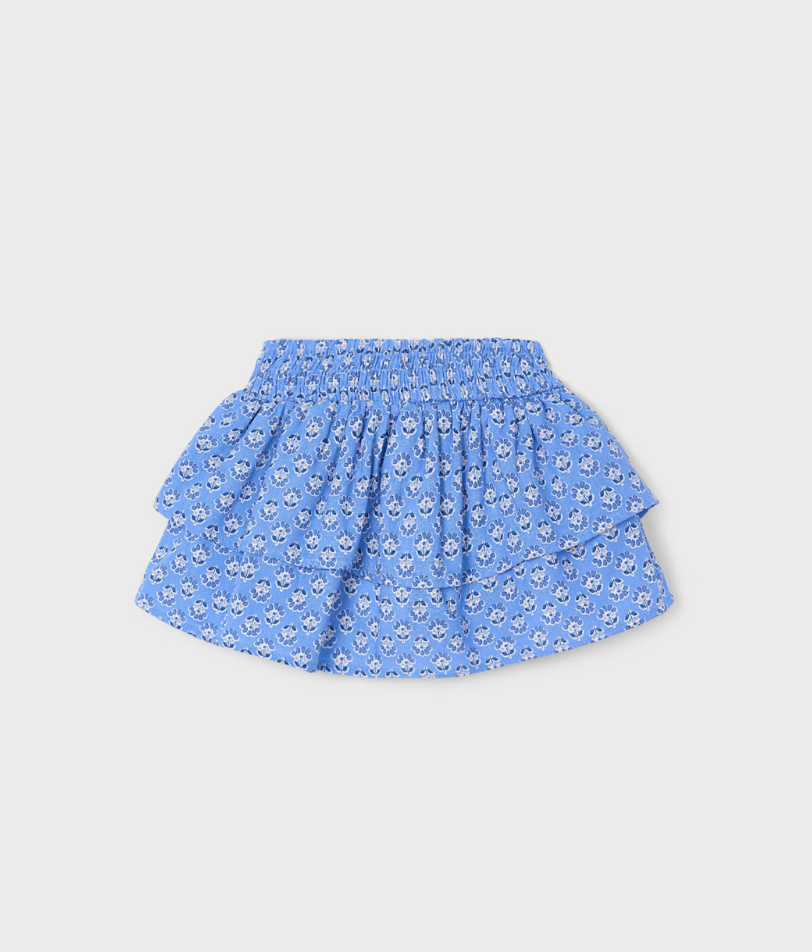 Blue Floral Skirt