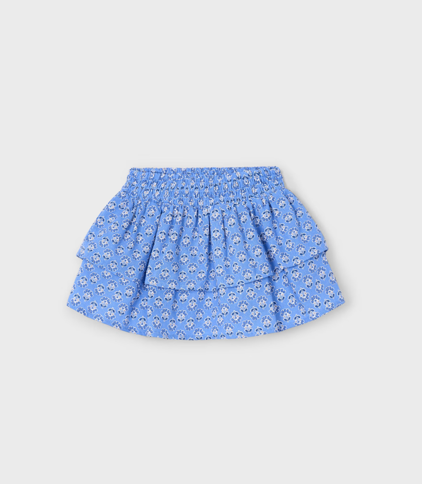 Blue Floral Skirt