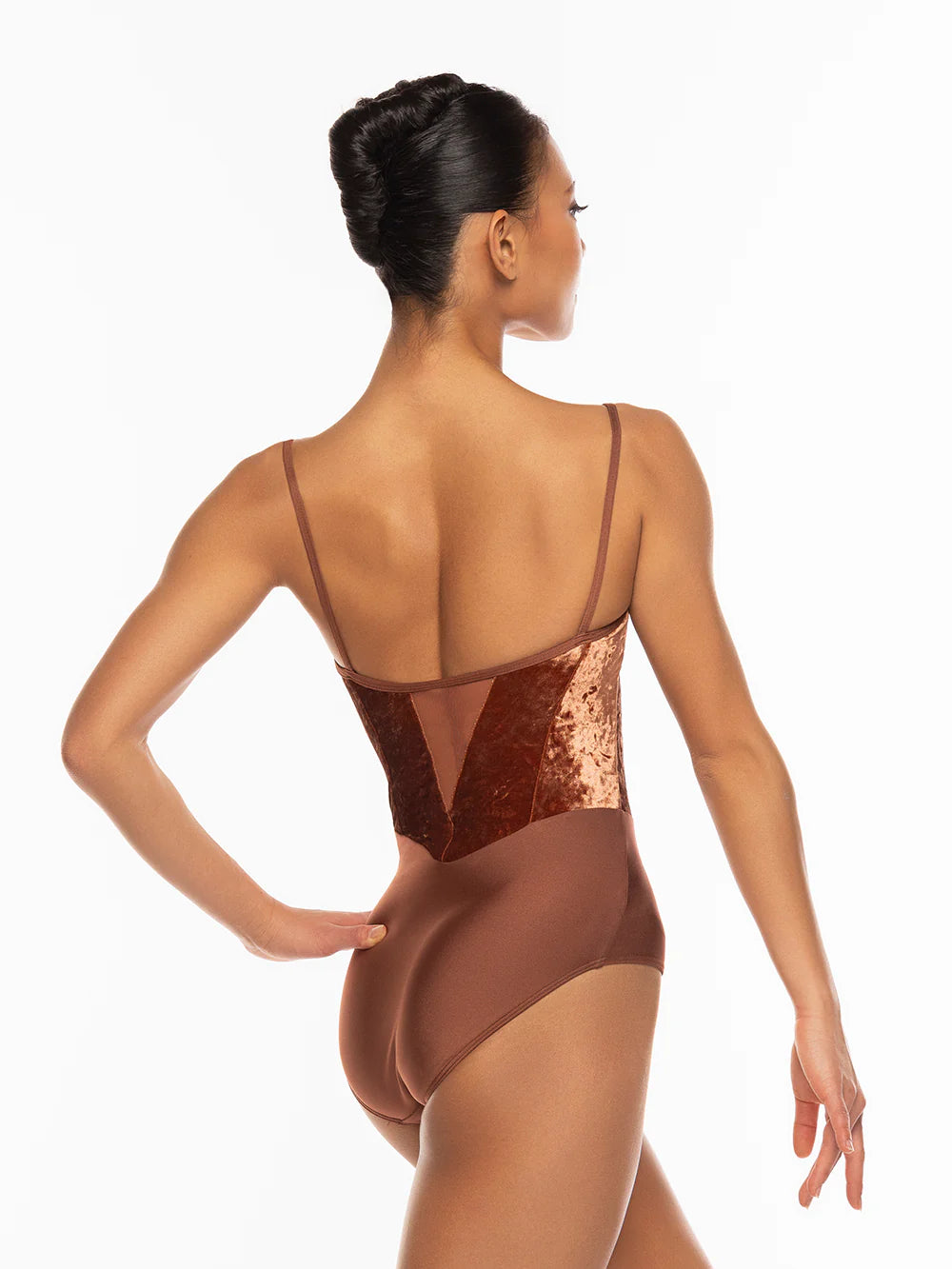 Chloe Leotard - Spice Crushed Velvet
