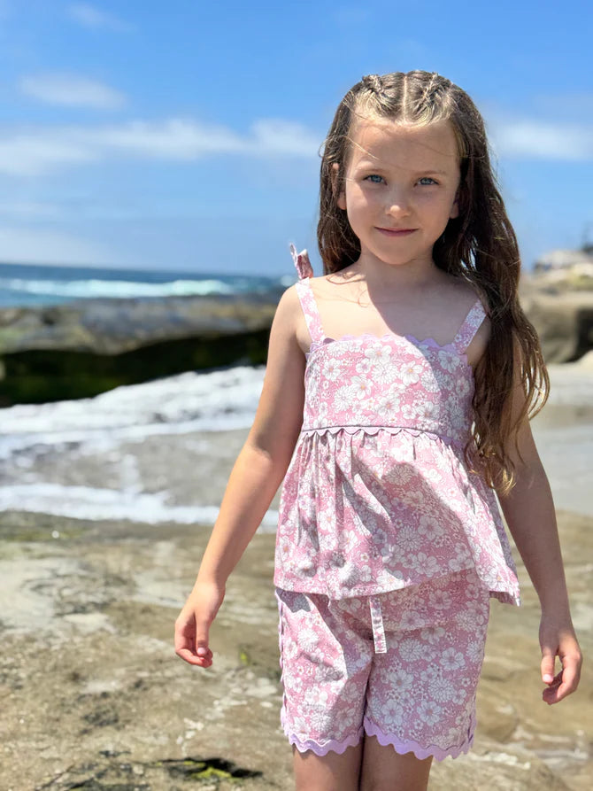 Scarlett Top - Pink Floral