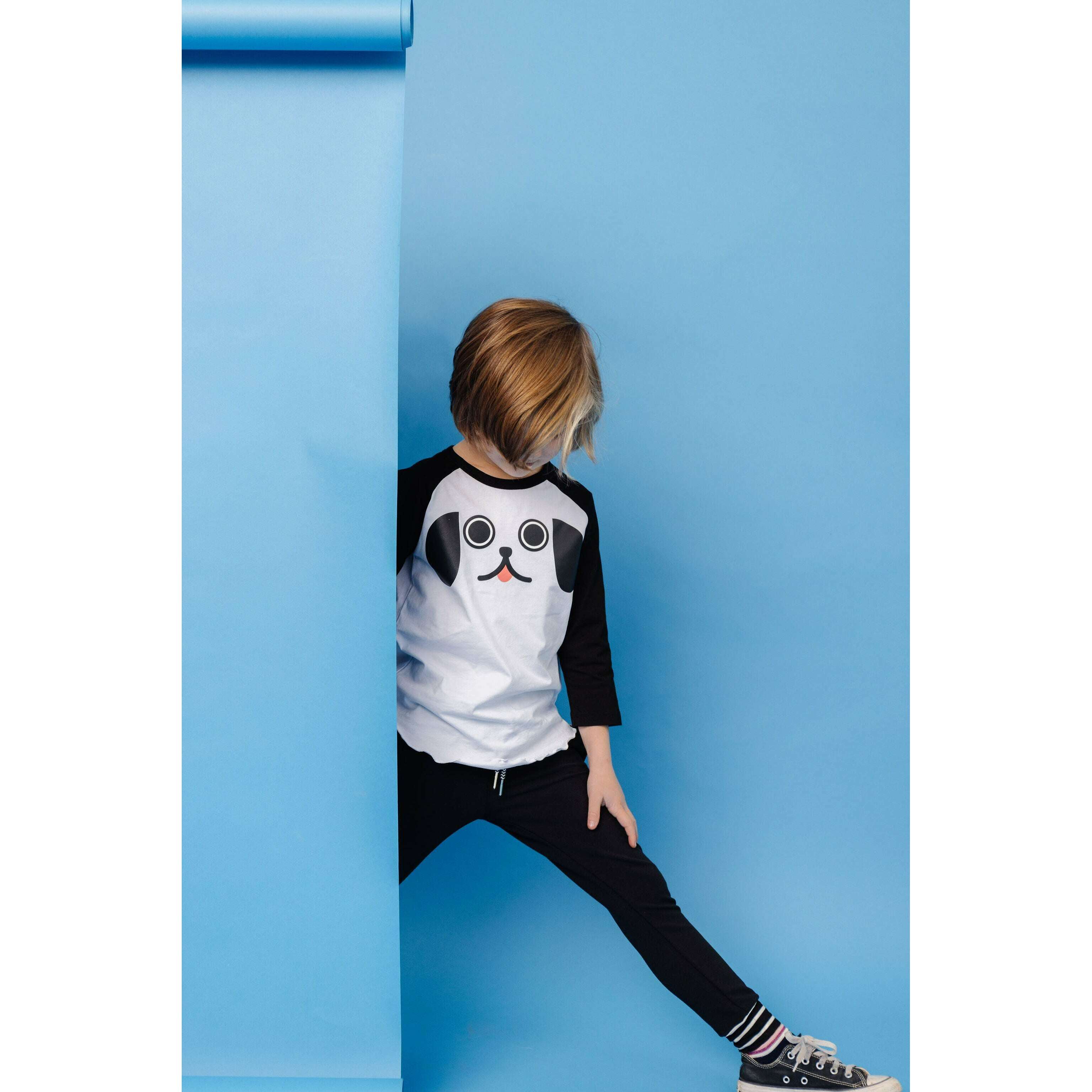 Kawaii Puppy Dog Eyes Baseball T-Shirt