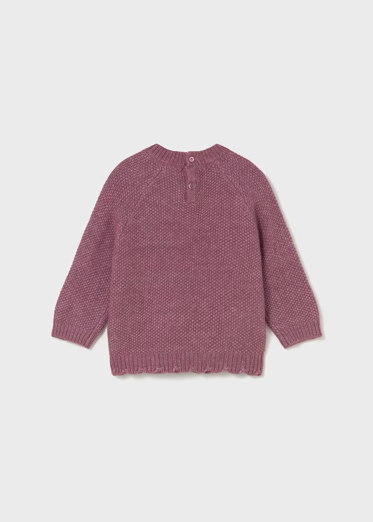 Baby Sweater w/ Embroidered Flowers