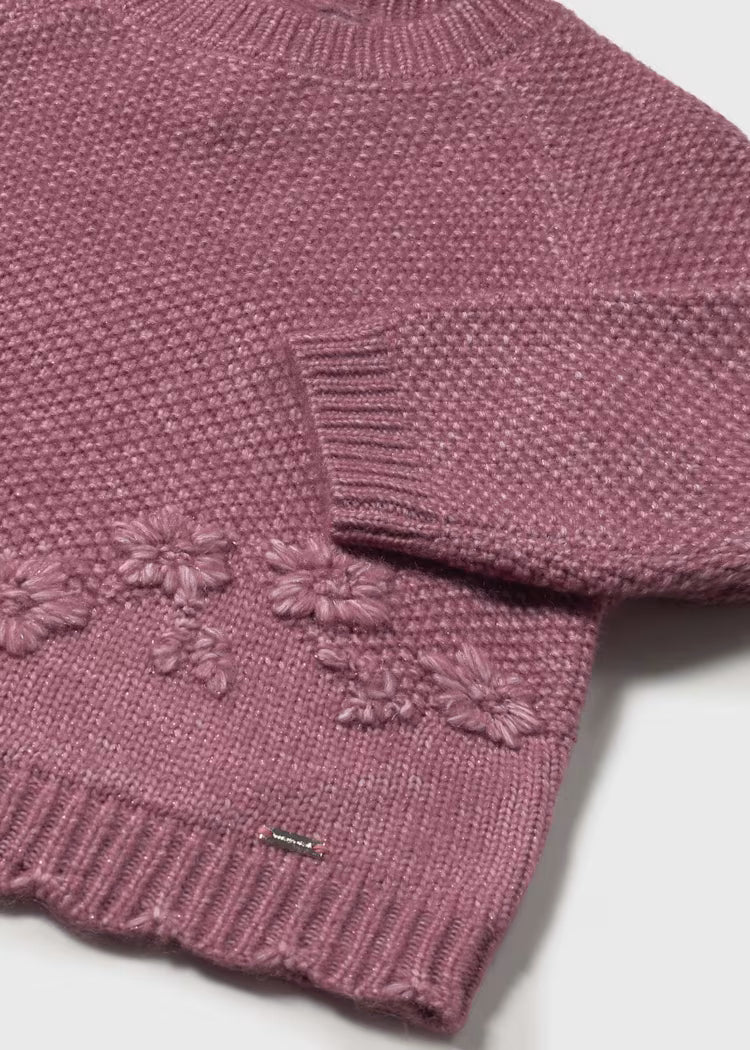 Baby Sweater w/ Embroidered Flowers