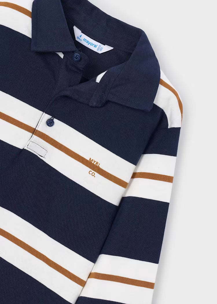 Striped Polo - Ink