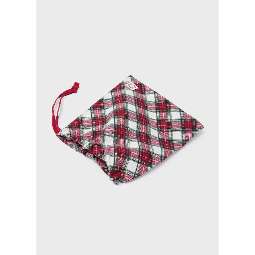 2 Piece Pajamas W/ Bag - Plaid - Size 6M