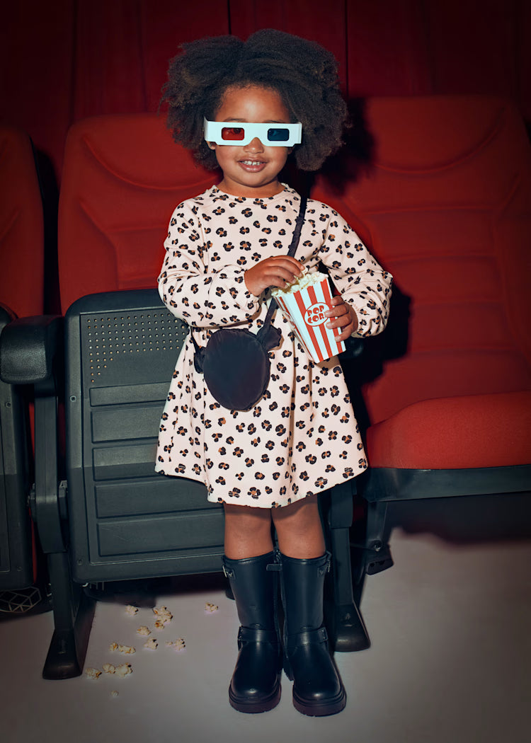 Fleece Dress w/ Purse