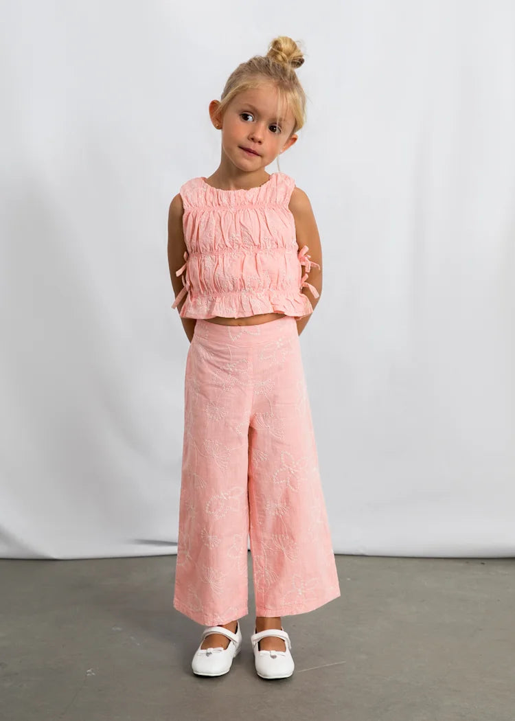 Blossom Ruched Top & Pants Set