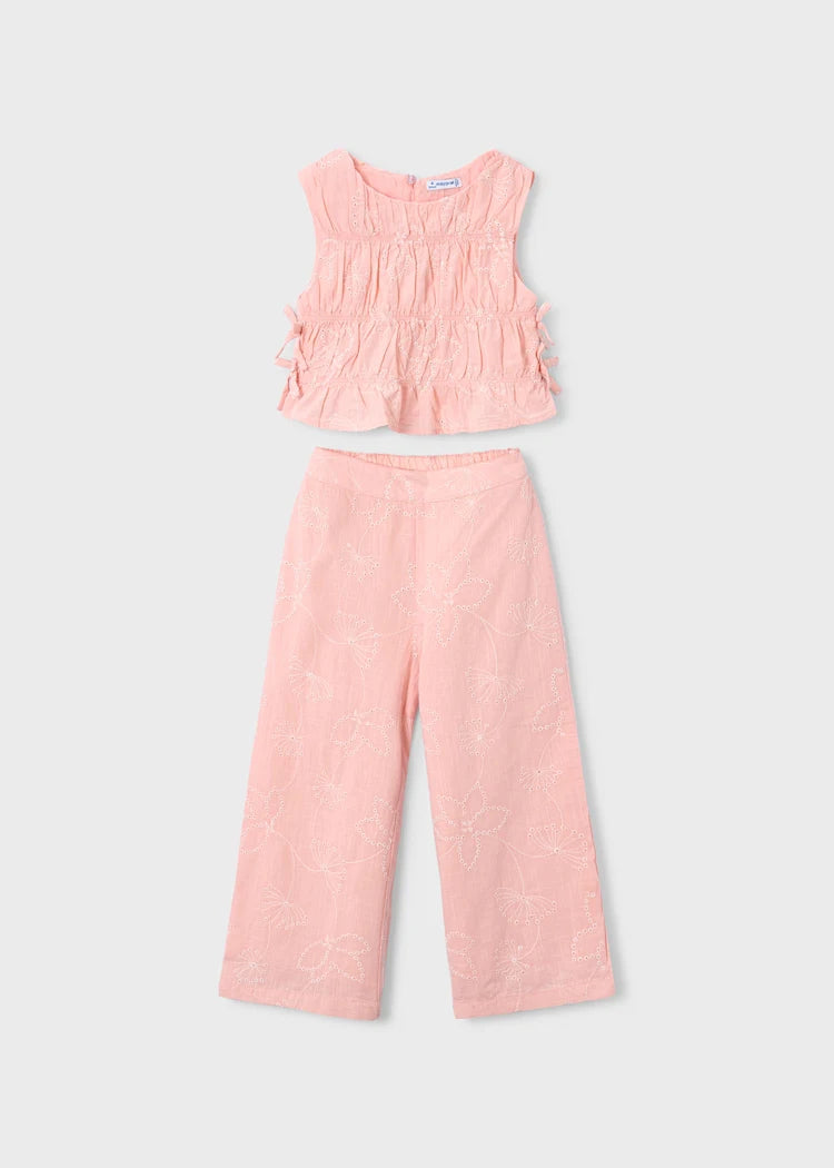 Blossom Ruched Top & Pants Set