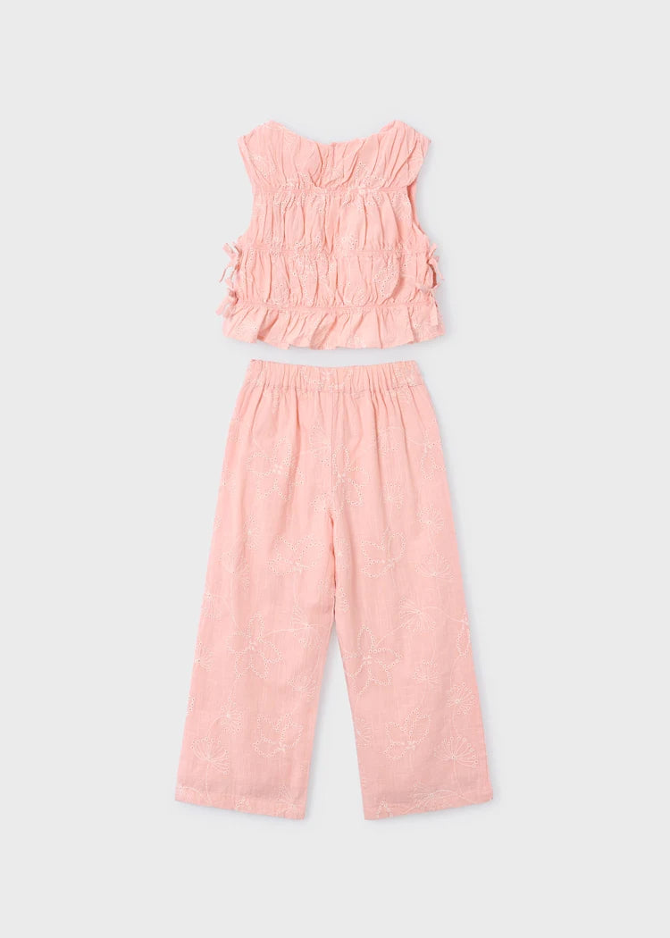 Blossom Ruched Top & Pants Set