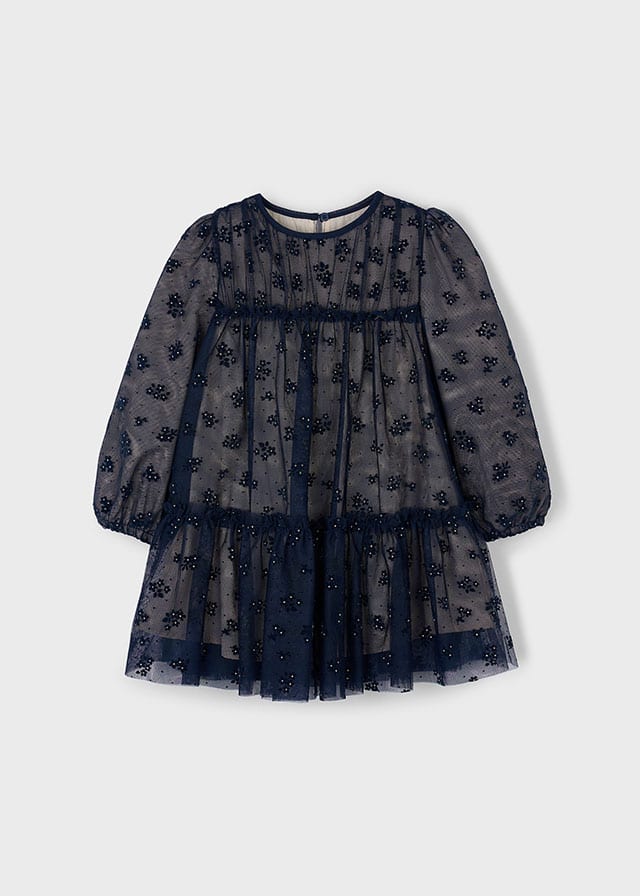 Navy Tulle Dress