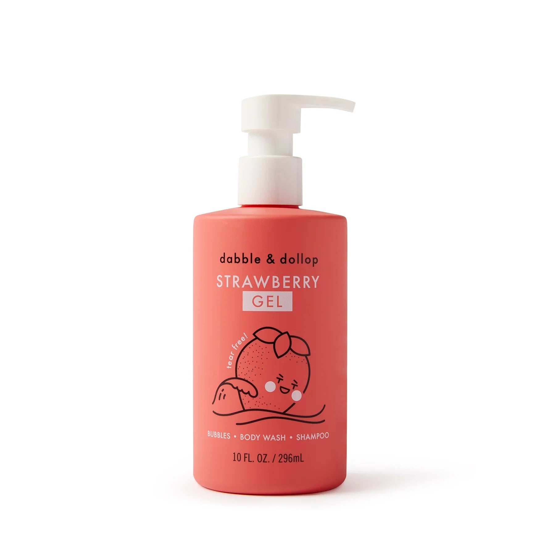 Tear Free Shampoo, Body Wash & Bubbles 3 in 1 - Strawberry