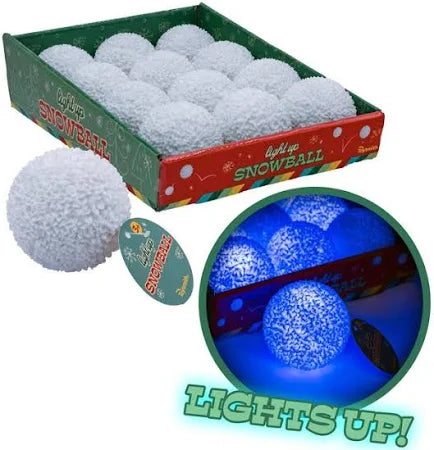 Light- Up Snow Ball Bouncy Ball