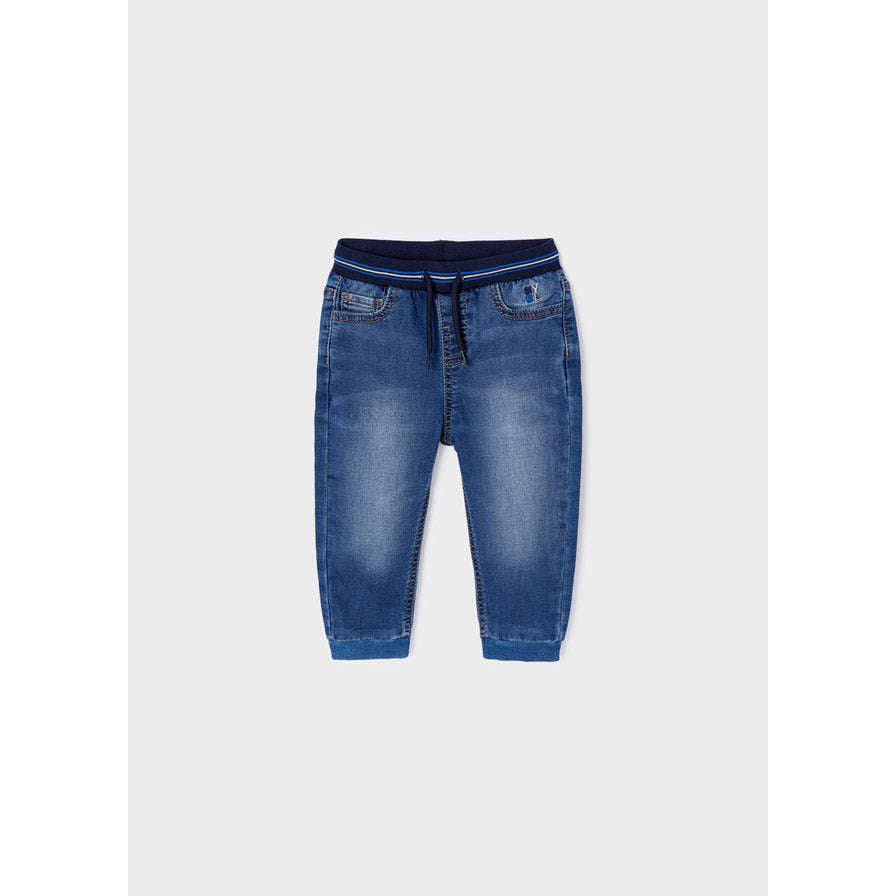 Soft Denim Joggers - Size 9M