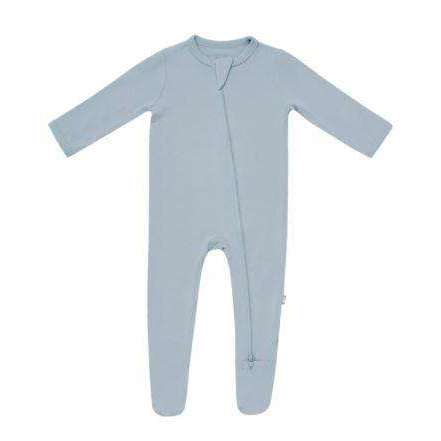 Zippered Footie in Fog