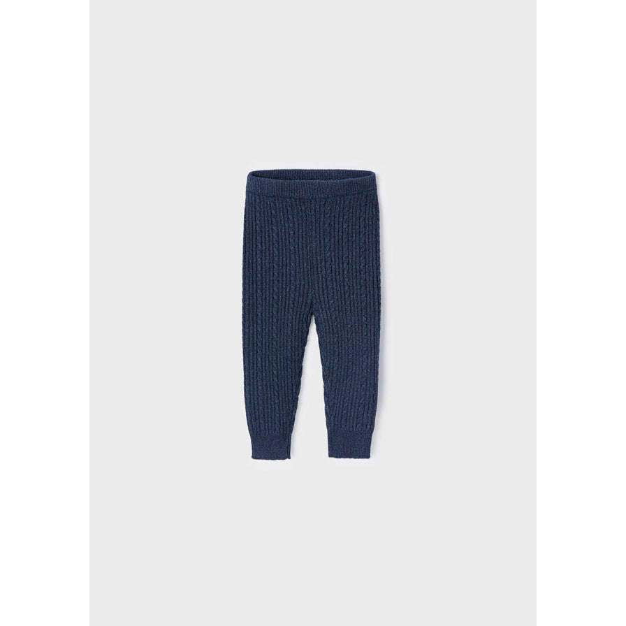 Night Blue Knit Leggings - Size 6M & 36M