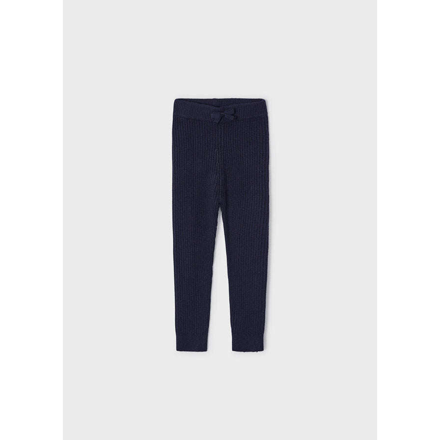 Navy Knit Leggings - Size 2